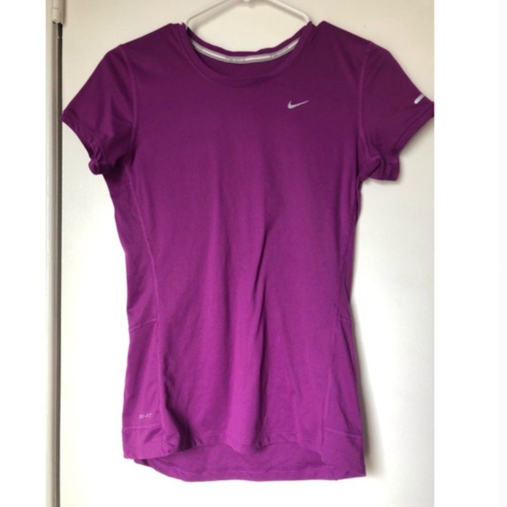 Nike Women's Miler Running Top - Purple - S
